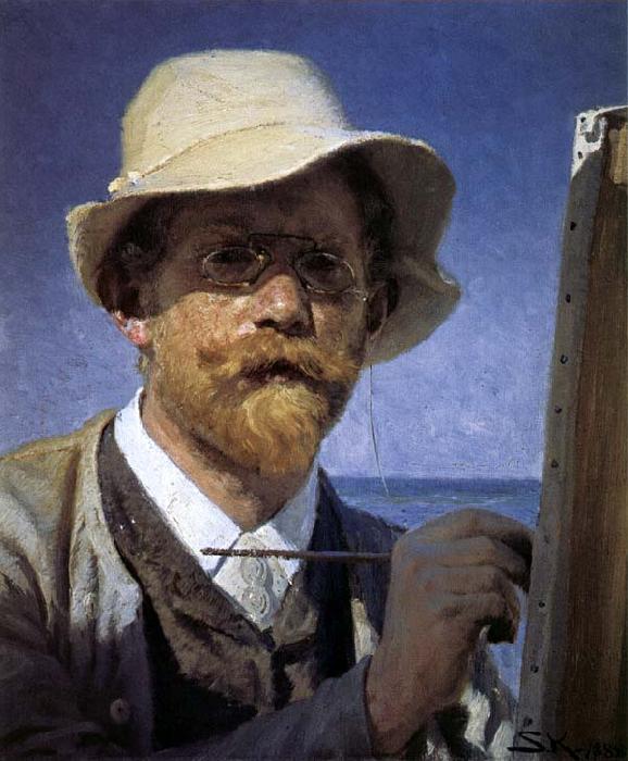 Peder Severin Kroyer Self-Portrait France oil painting art